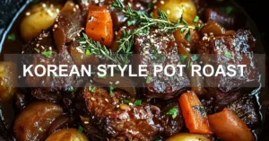 KOREAN STYLE POT ROAST centered hero view, clean and uncluttered