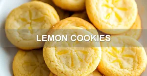 LEMON COOKIES centered hero view, clean and uncluttered