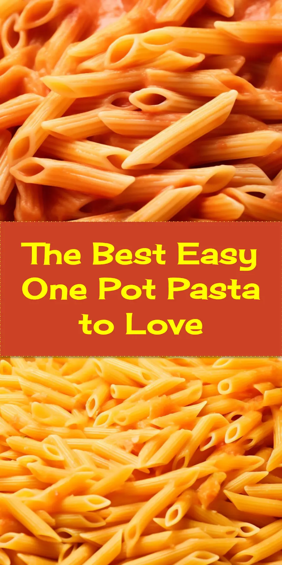 One Pot Pasta centered hero view, clean and uncluttered_pin