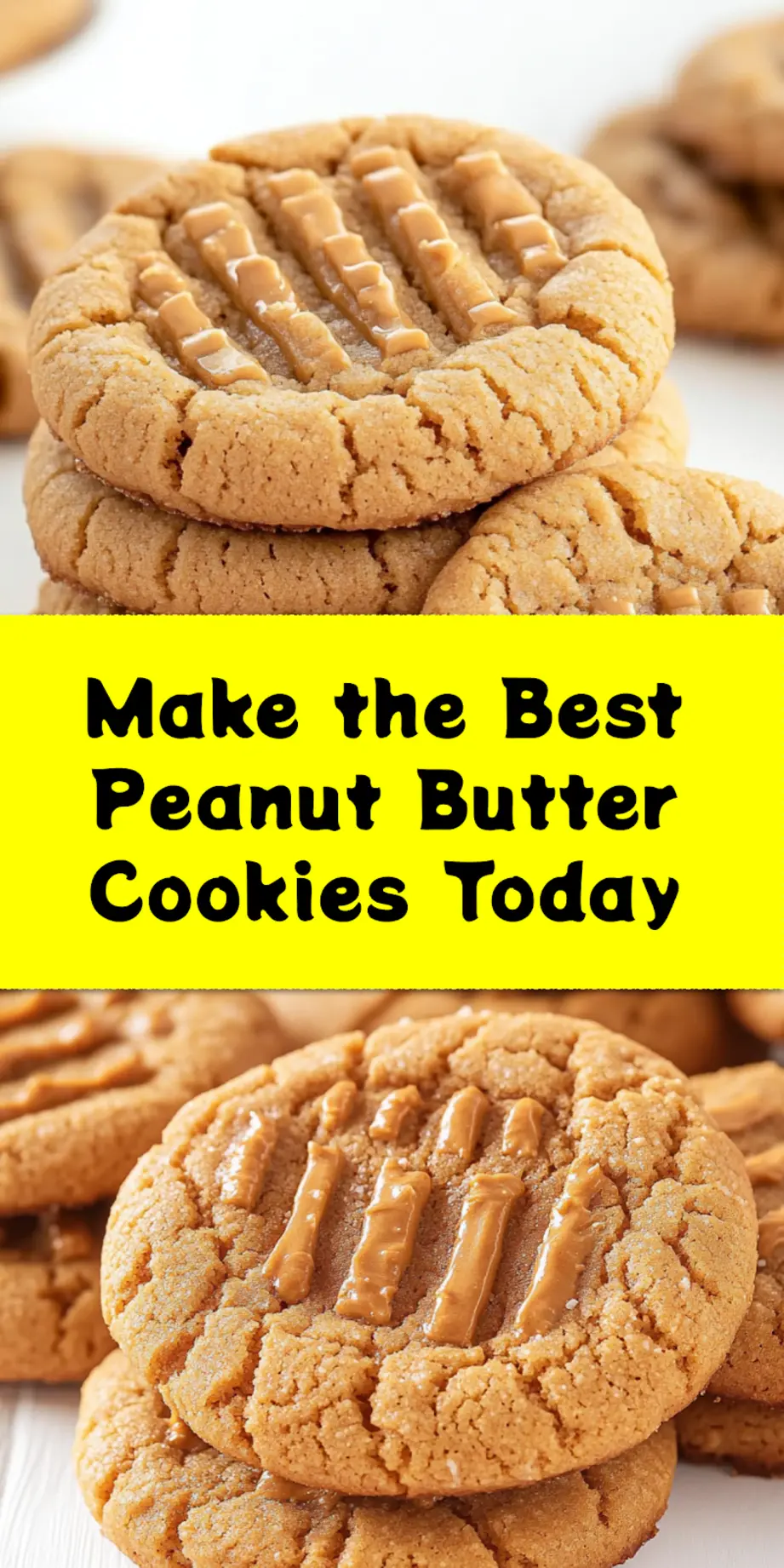 Finished peanut butter cookies on a plate