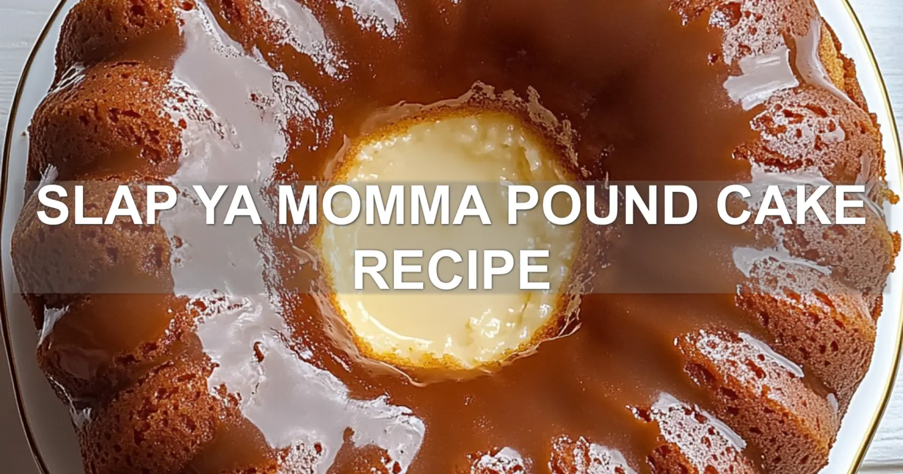 SLAP YA MOMMA POUND CAKE RECIPE centered hero view, clean and uncluttered
