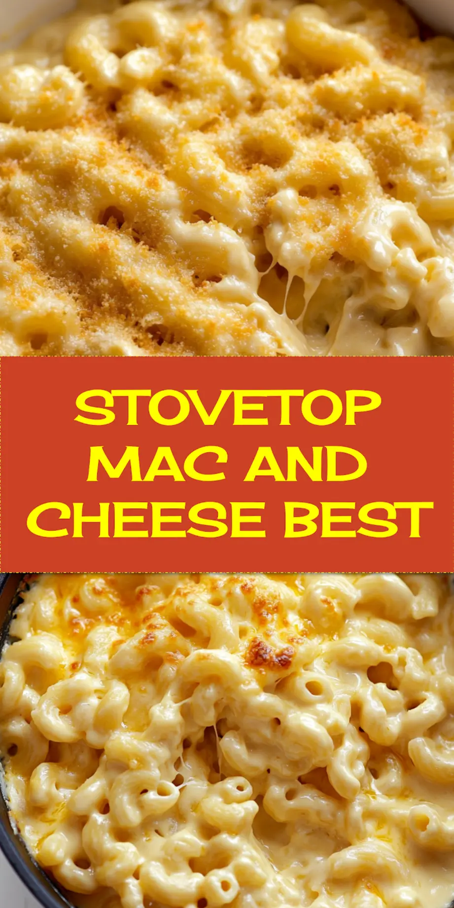 Freshly made stovetop mac and cheese served in a bowl