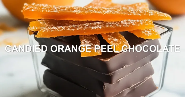 CANDIED ORANGE PEEL CHOCOLATE centered hero view, clean and uncluttered