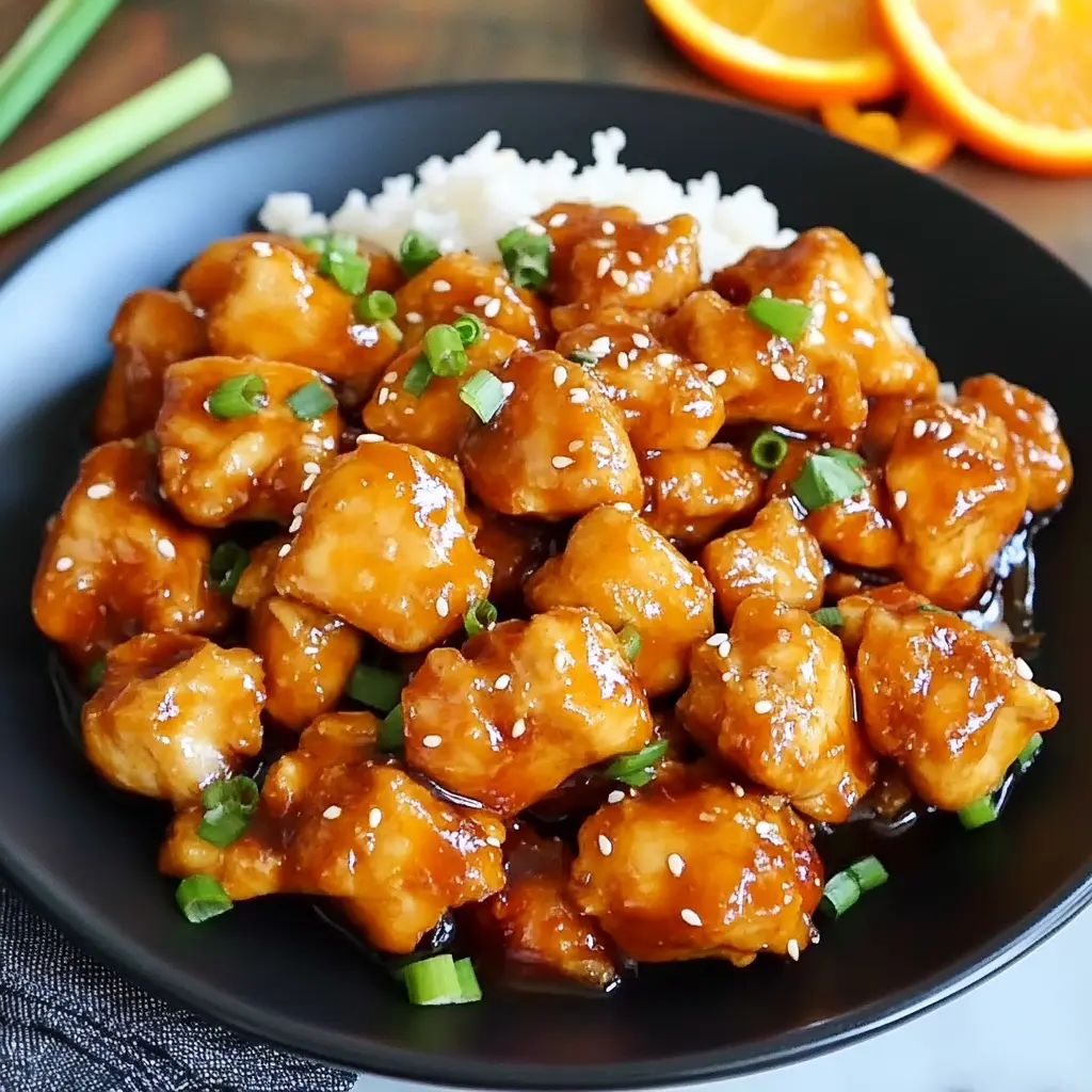 Easy Orange Chicken Recipe: Quick 20 Minute Skillet Magic 3 Easy orange chicken recipe with crispy golden pieces in glossy orange sauce
