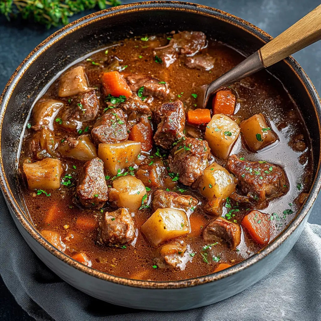 Irish Lamb Stew centered hero view, clean and uncluttered