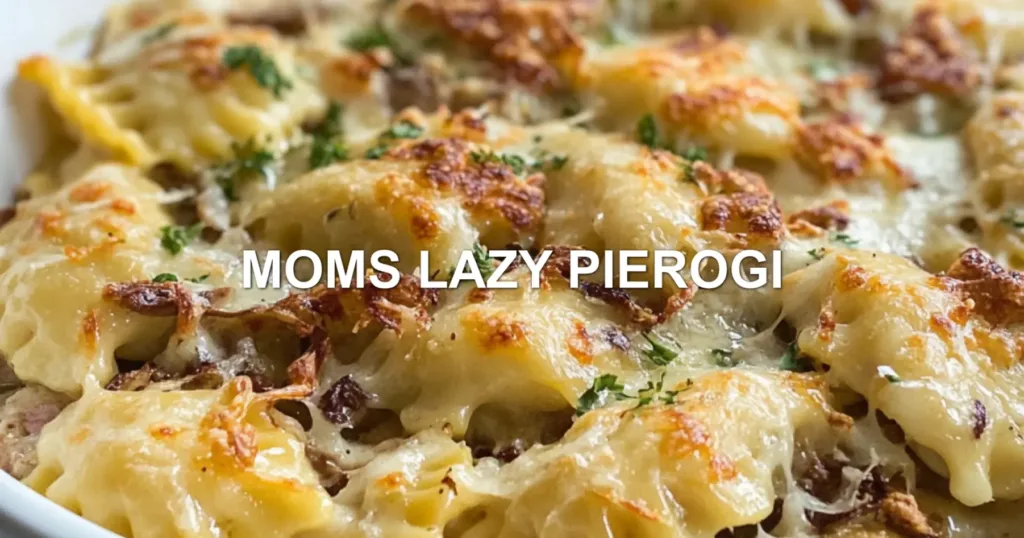 MOMS LAZY PIEROGI centered hero view, clean and uncluttered