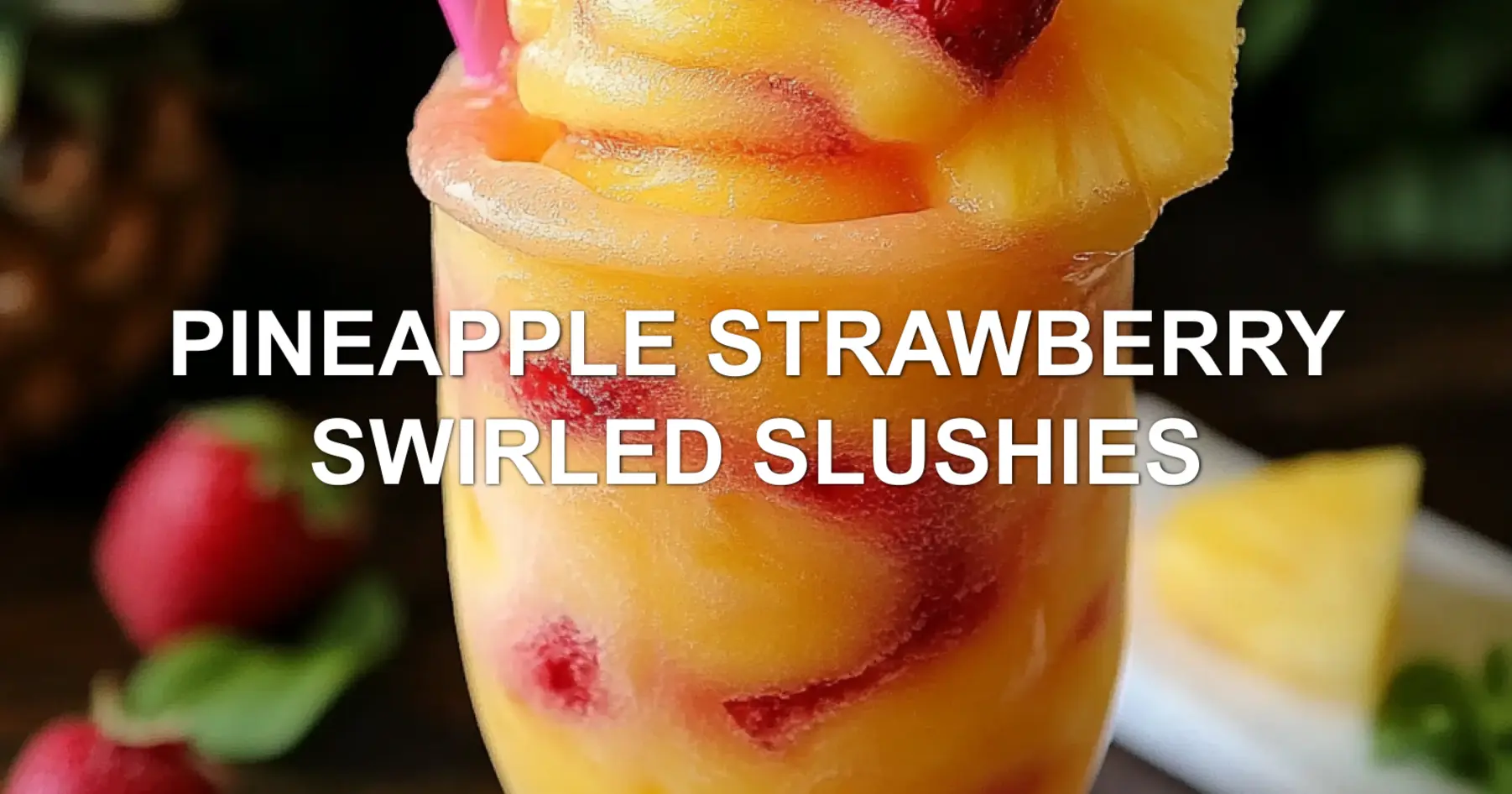 How to Make Delicious Pineapple Strawberry Swirled Slushies