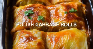 Polish Cabbage Rolls Recipe Easy Homemade and Delicious POLISH CABBAGE ROLLS centered hero view, clean and uncluttered