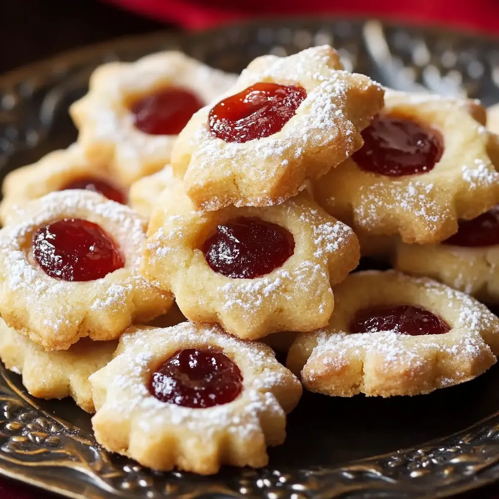 Polish Kolacky Cookies Recipe Easy and Irresistible 3 Polish kolacky cookies centered on a clean surface