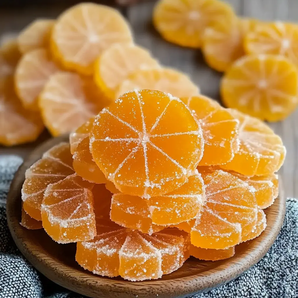 CLASSIC HOMEMADE ORANGE CANDY RECIPE centered hero view, clean and uncluttered