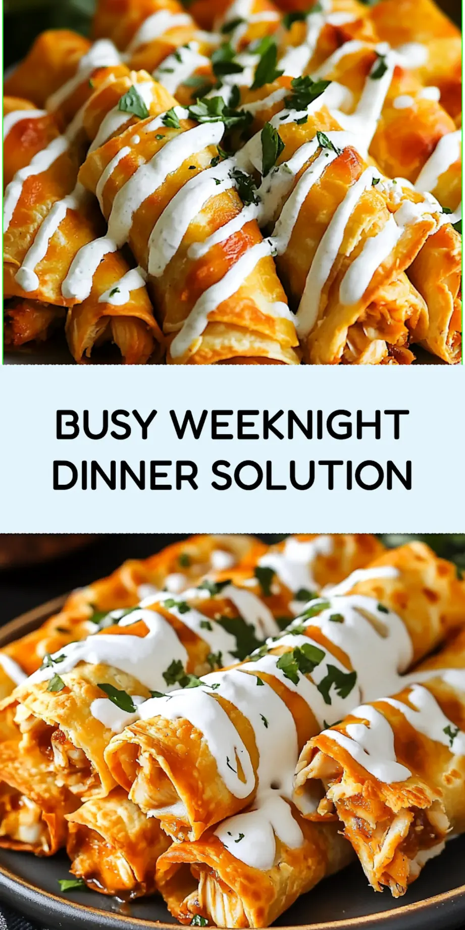 Baked Buffalo Chicken Taquitos arranged on a platter, ready to serve