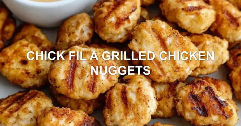 CHICK FIL A GRILLED CHICKEN NUGGETS centered hero view, clean and uncluttered