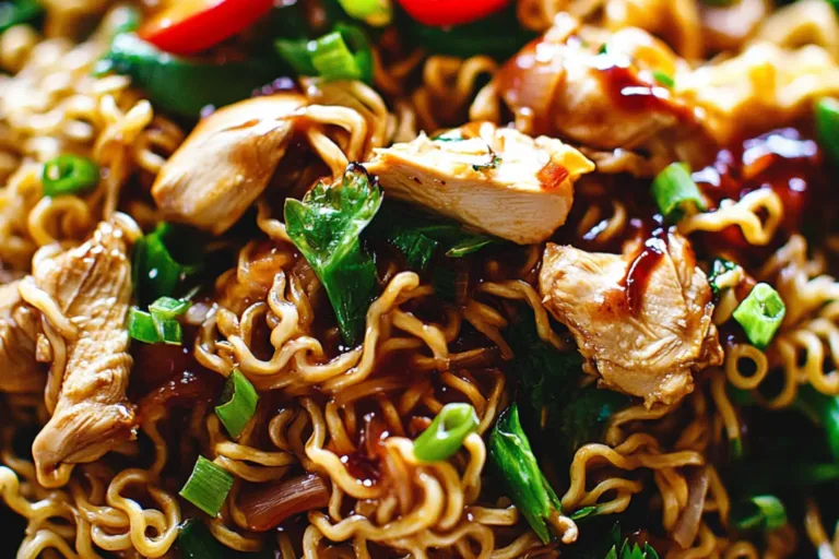 CHICKEN RAMEN centered hero view, clean and uncluttered
