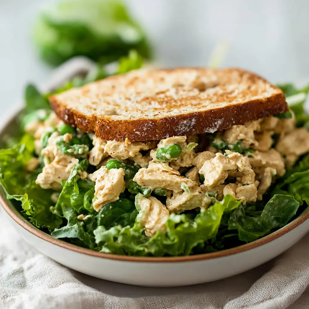 Copycat Chick-fil-A Chicken Salad centered hero view, clean and uncluttered