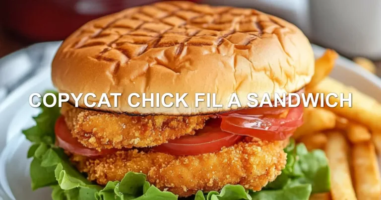 COPYCAT CHICK FIL A SANDWICH centered hero view, clean and uncluttered