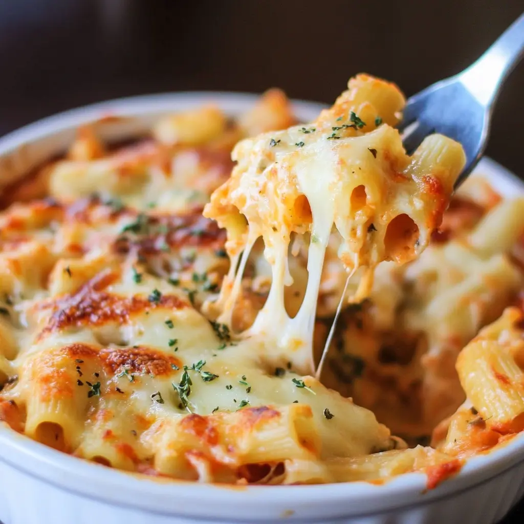 OLIVE GARDEN FIVE CHEESE ZITI AL FORNO centered hero view, clean and uncluttered