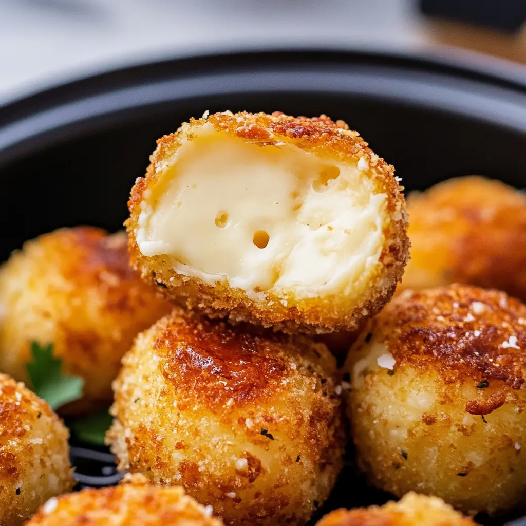 Air Fried Babybel Cheese Recipe Easy Quick and Delicious 2 AIR FRIED BABYBEL CHEESE centered hero view, clean and uncluttered