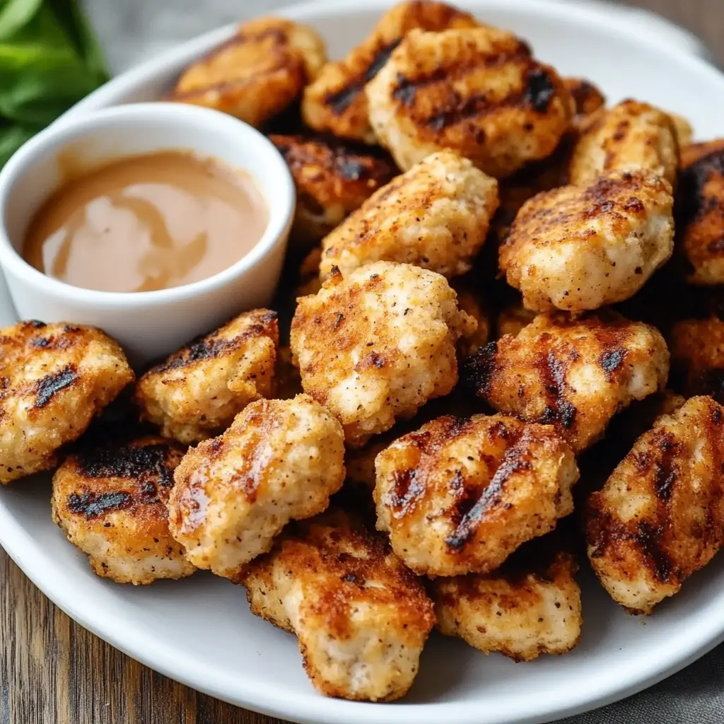 CHICK FIL A GRILLED CHICKEN NUGGETS centered hero view, clean and uncluttered