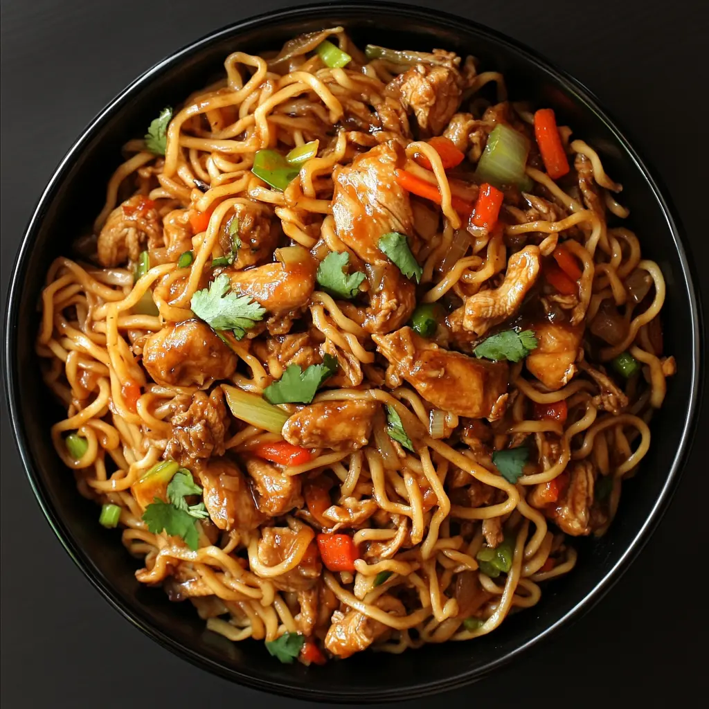 CHICKEN CHOW MEIN centered hero view, clean and uncluttered
