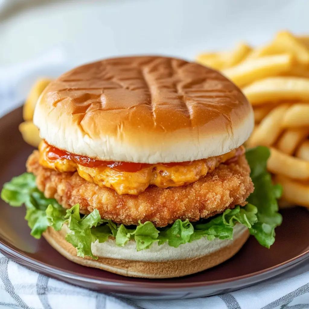 COPYCAT CHICK FIL A SANDWICH centered hero view, clean and uncluttered