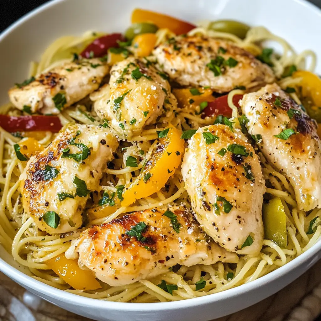 COPYCAT OLIVE GARDEN CHICKEN SCAMPI centered hero view, clean and uncluttered