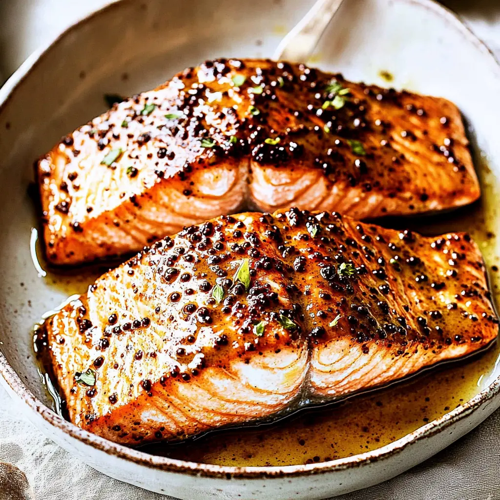 20 Minute Honey Mustard Salmon Easy Weeknight Dinner 3 20 minute honey mustard salmon with golden caramelized glaze