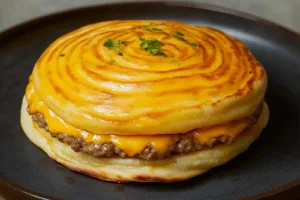 CHEESY SMASH BURGER PARATHAS recipe, served and ready to eat, easy homemade dinner