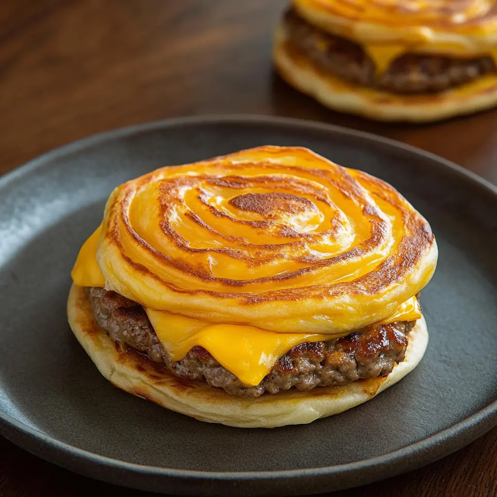 Cheesy smash burger parathas recipe, served and ready to eat, easy homemade dinner