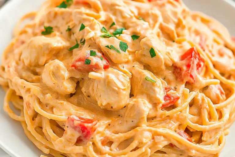 CHICKEN SPAGHETTI centered hero view, clean and uncluttered