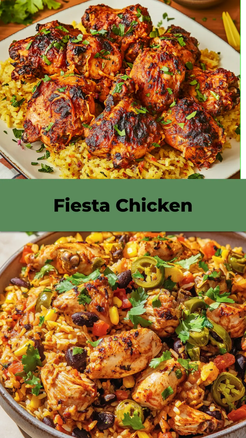 Fiesta Chicken Recipe Easy Weeknight Dinner Ready Fast 4 Fiesta Chicken recipe pin image with colorful presentation