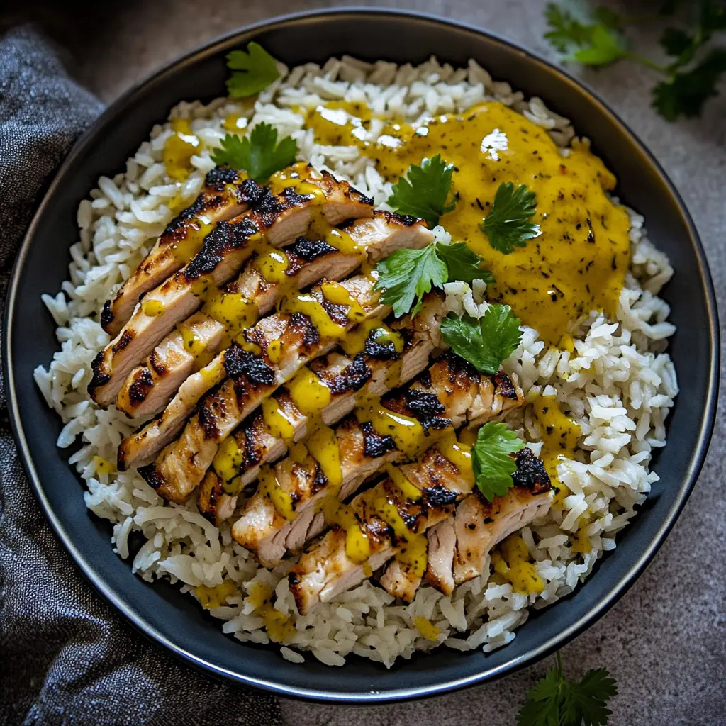 HONIG SENF HAEHNCHEN MIT REIS centered hero view, clean and uncluttered