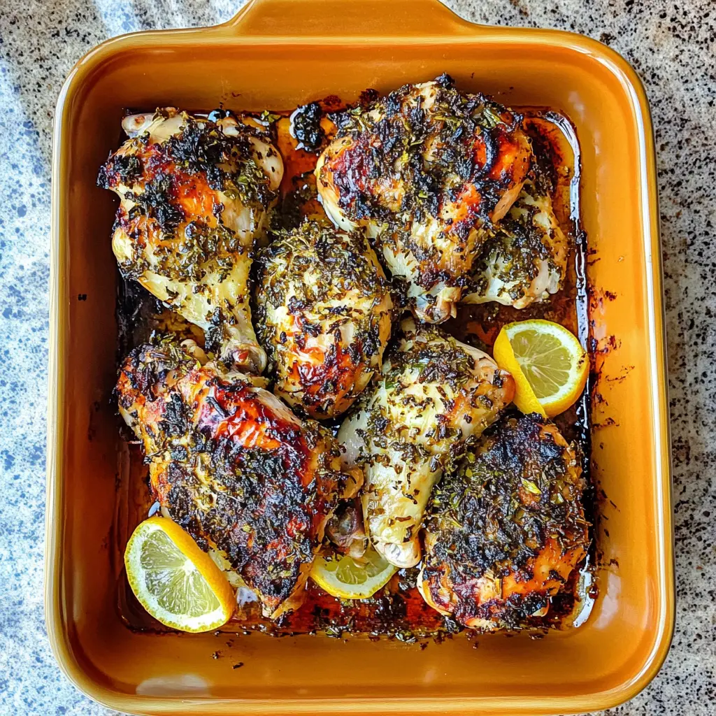 Lemon Herb Roasted Chicken Thighs Spring Perfect Easy Meal 3 LEMON HERB ROASTED CHICKEN THIGHS recipe, served and ready to eat, easy homemade dinner