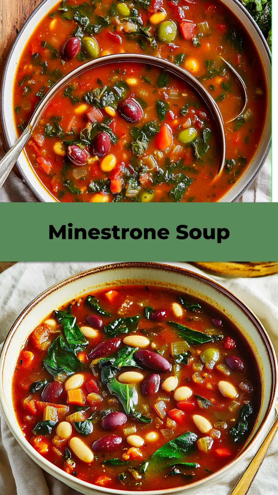 OLIVE GARDEN MINESTRONE SOUP centered hero view, clean and uncluttered
