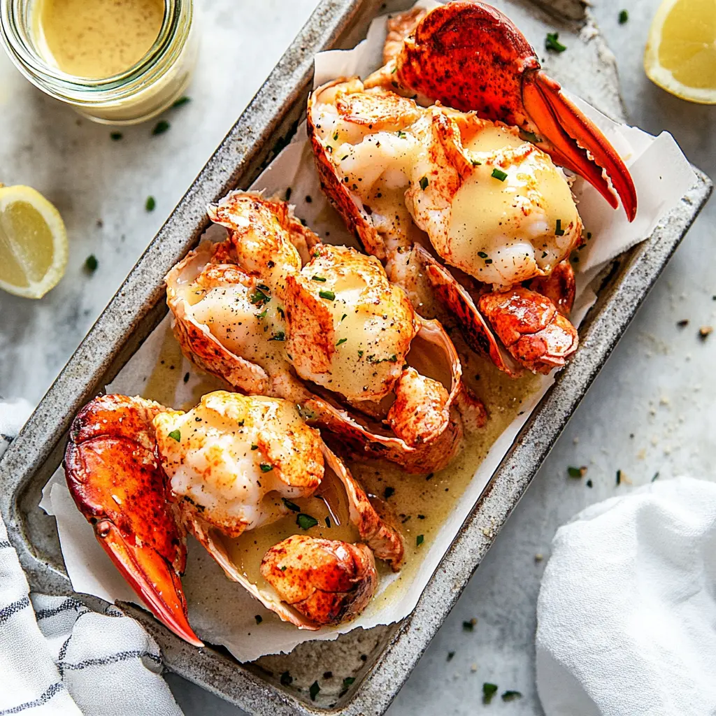 BEST EVER WARM BUTTERY LOBSTER ROLLS centered hero view, clean and uncluttered