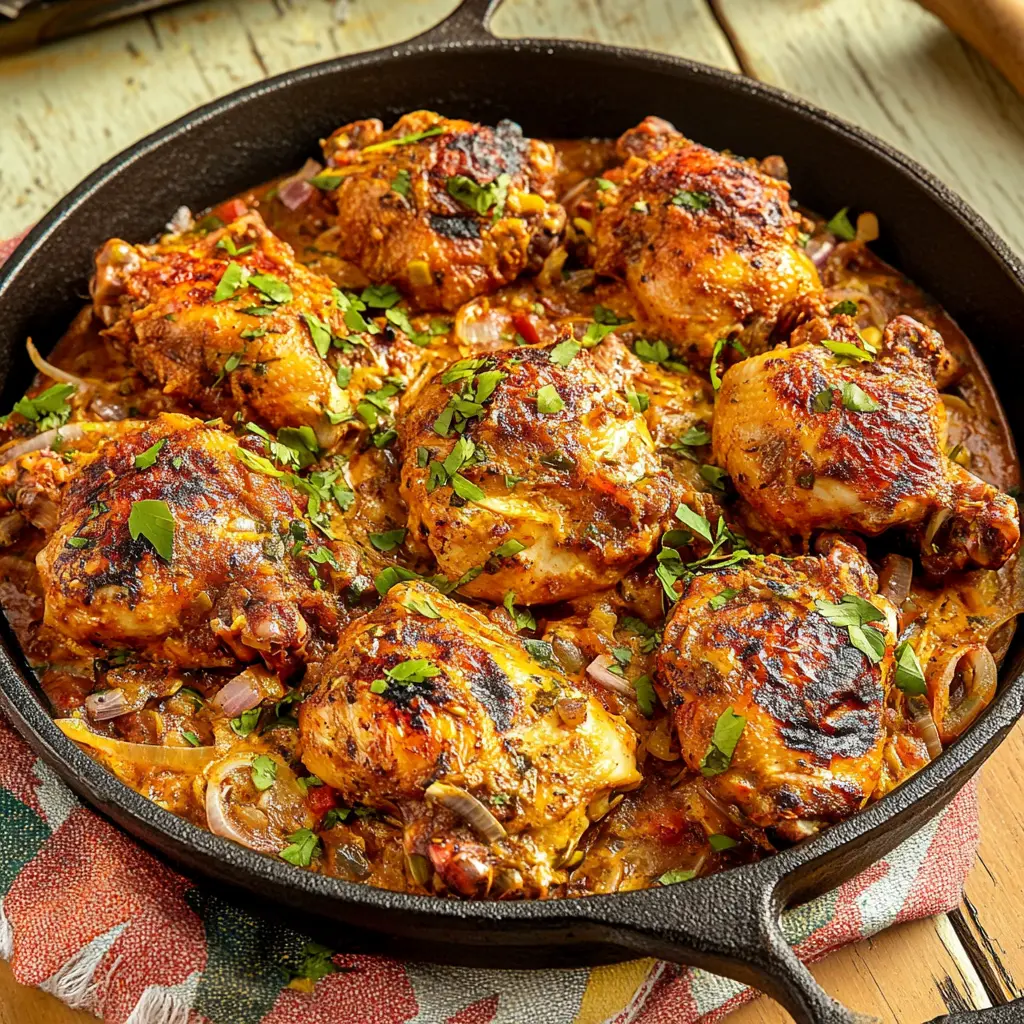 Fiesta Chicken Recipe Easy Weeknight Dinner Ready Fast 2 FIESTA CHICKEN centered hero view, clean and uncluttered