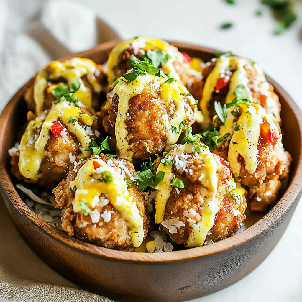 HONEY MUSTARD PRETZEL CHICKEN BOWLS centered hero view, clean and uncluttered