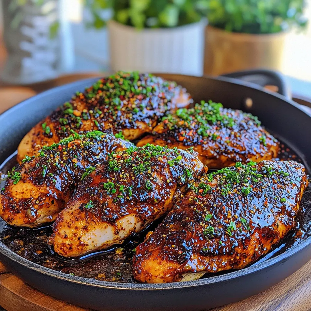 ONE PAN CHICKEN THIGHS 45 MINUTES centered hero view, clean and uncluttered