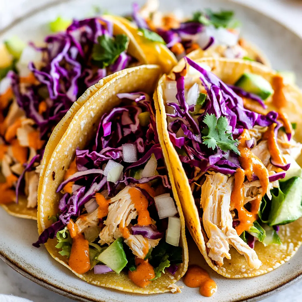 Rotisserie Chicken Tacos Spring recipe, served and ready to eat, easy homemade dinner
