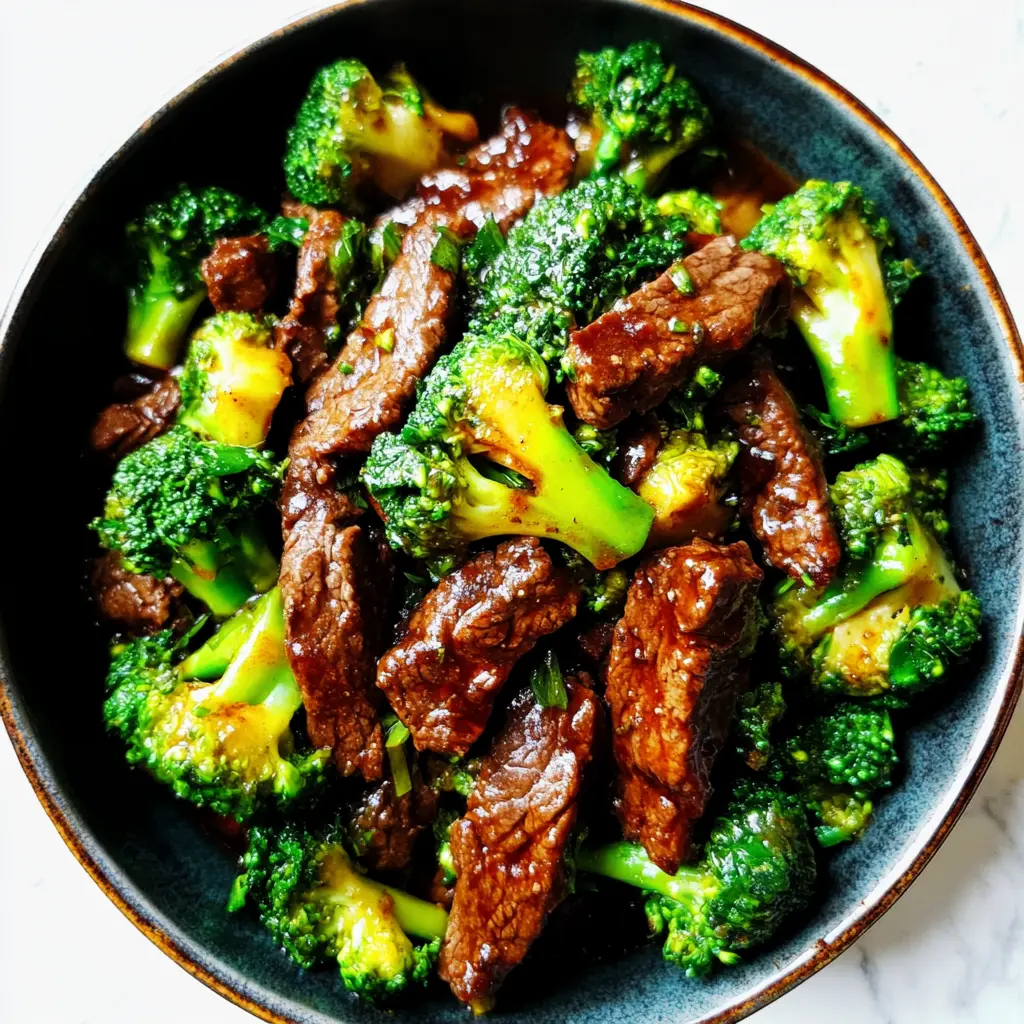 Slow Cooker Beef and Broccoli Easy Weeknight Dinner 2 SLOW COOKER BEEF AND BROCCOLI centered hero view, clean and uncluttered