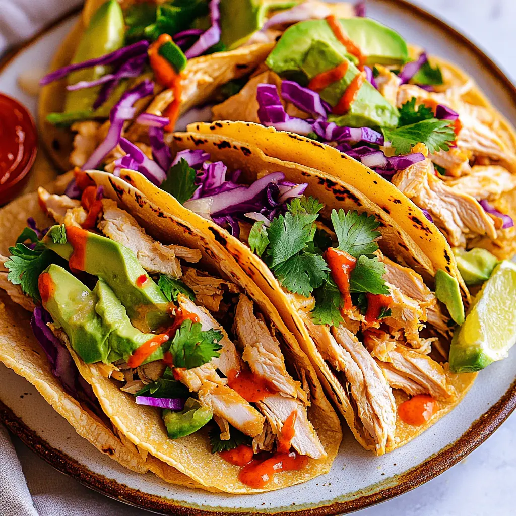 Rotisserie Chicken Tacos Spring recipe, served and ready to eat, easy homemade dinner