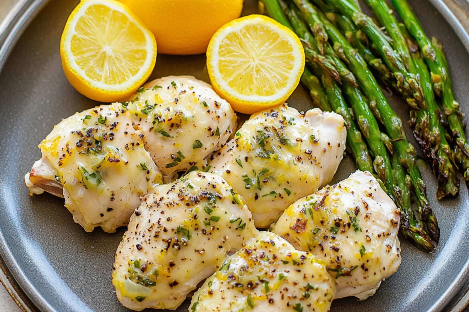 Sheet Pan Chicken Asparagus Lemon Easy Weeknight Dinner