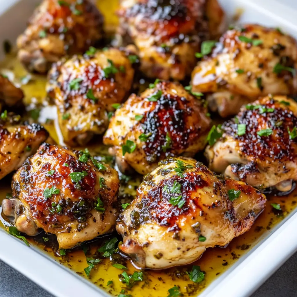 Sheet Pan Lemon Balsamic Chicken Easy Weeknight Dinner 3 SHEET PAN LEMON BALSAMIC CHICKEN centered hero view, clean and uncluttered