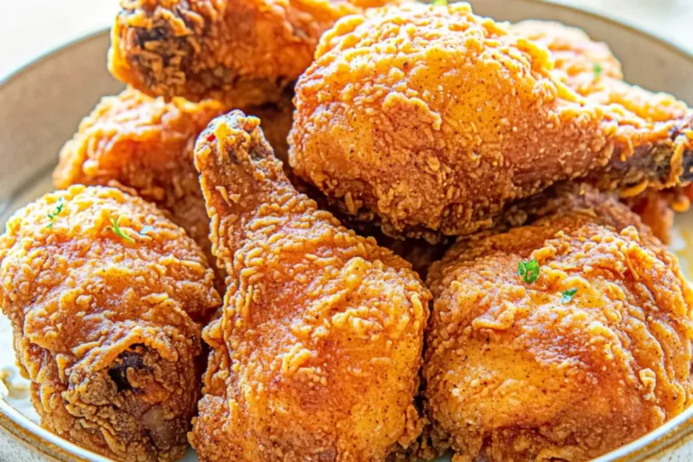 THE BEST SOUTHERN FRIED CHICKEN centered hero view, clean and uncluttered