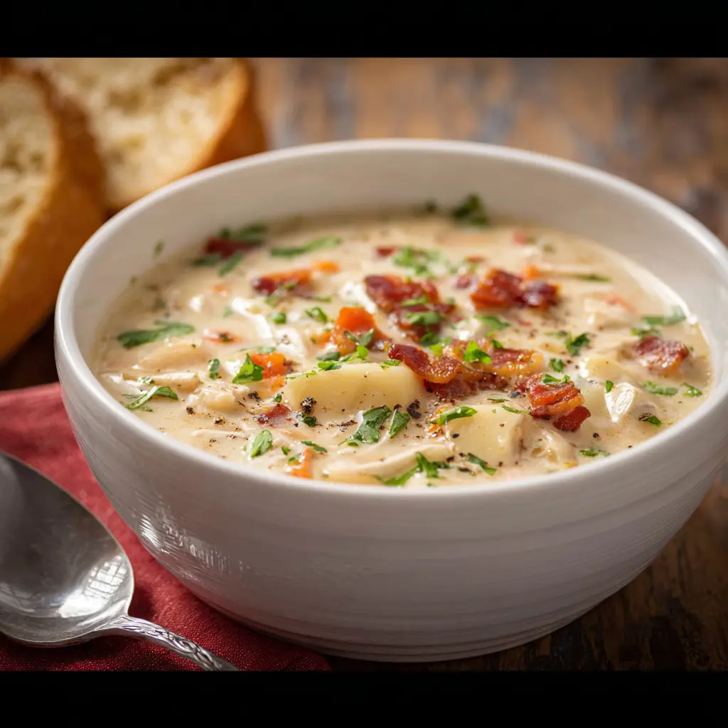 Clam Chowder Homemade Creamy Recipe That Warms Your Heart 2 Homemade Creamy Clam Chowder recipe, served and ready to eat, easy homemade dinner