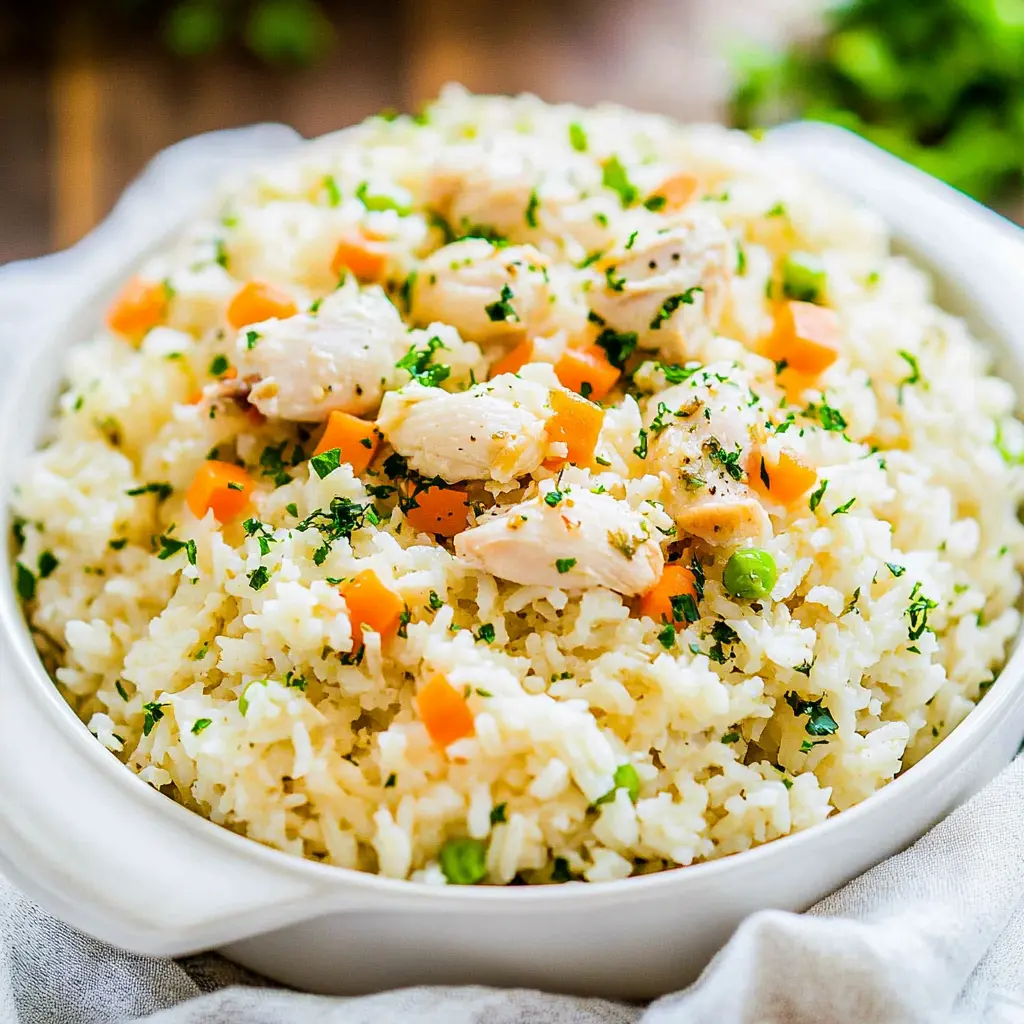 Instant Pot Chicken and Rice Comforting Easy Weeknight Win 2 INSTANT POT CHICKEN AND RICE recipe, served and ready to eat, easy homemade dinner
