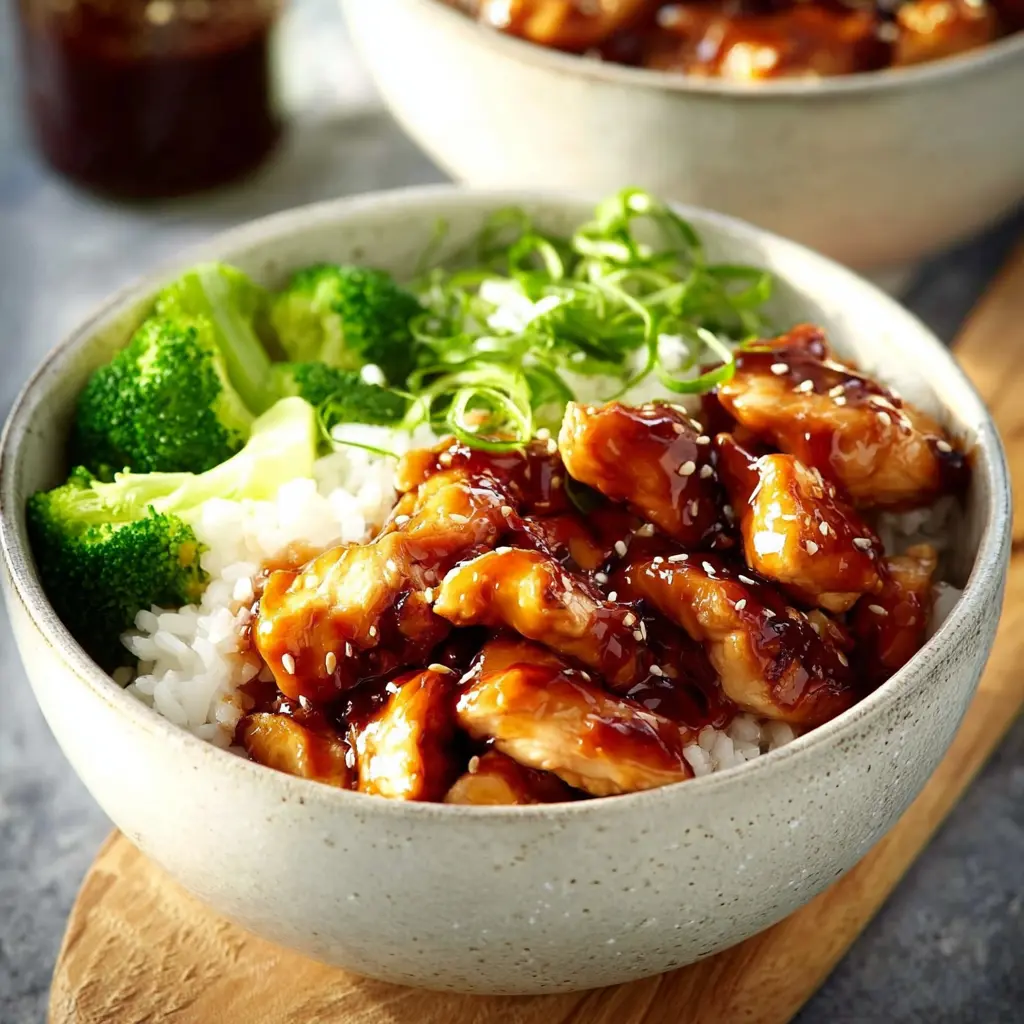 Teriyaki Chicken Rice Bowl Meal Prep Made Irresistible 2 Teriyaki Chicken Rice Bowl recipe, served and ready to eat, easy homemade dinner