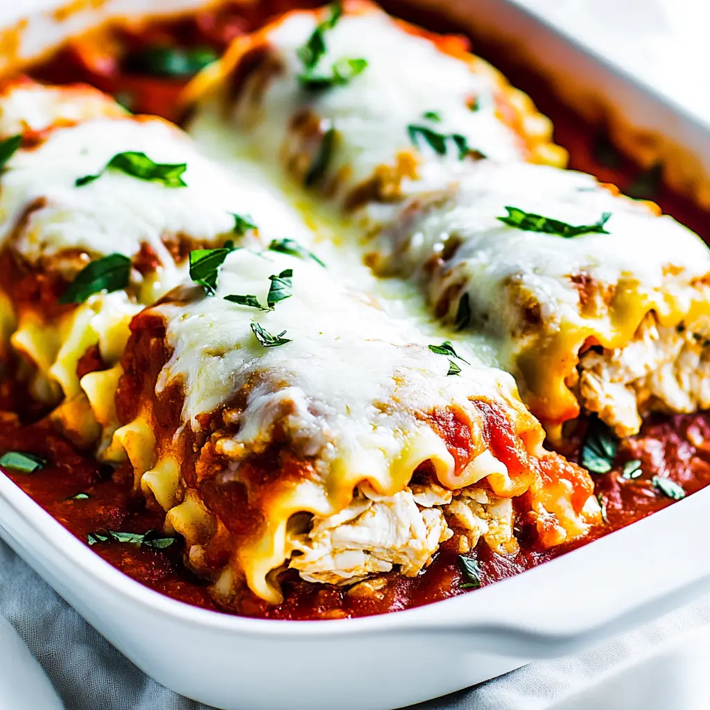 Cottage Cheese Chicken Lasagna Roll Ups Cozy Favorite Dinner 3 Cottage Cheese Chicken Lasagna Roll Ups recipe, served and ready to eat, easy homemade dinner