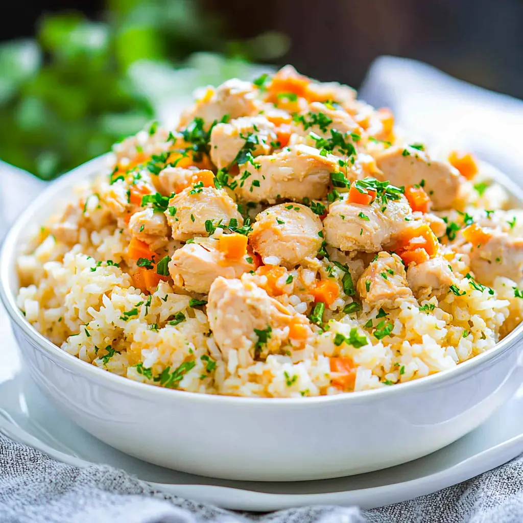 Instant Pot Chicken and Rice Comforting Easy Weeknight Win 3 INSTANT POT CHICKEN AND RICE recipe, served and ready to eat, easy homemade dinner