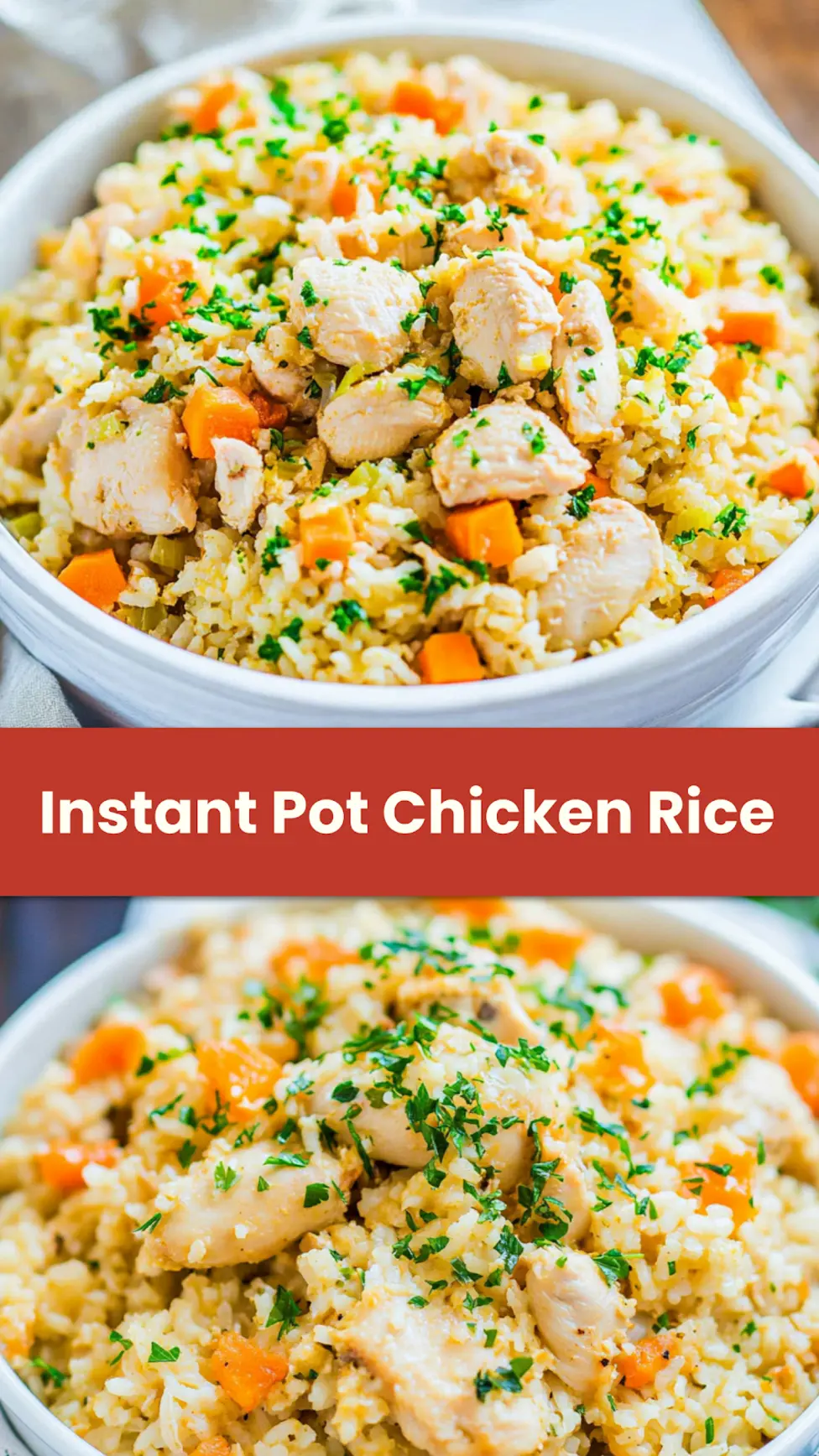 Instant Pot Chicken and Rice Comforting Easy Weeknight Win 4 INSTANT POT CHICKEN AND RICE recipe, served and ready to eat, easy homemade dinner