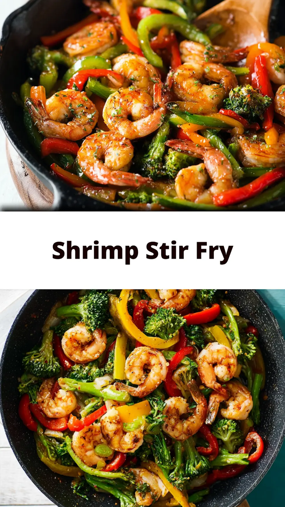 Shrimp Stir Fry Easy Recipe Makes Satisfying Dinners Simple 4 Shrimp Stir Fry recipe, served and ready to eat, easy homemade dinner